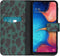 iMoshion Hoesje Geschikt voor Samsung Galaxy A20e Hoesje Met Pasjeshouder - iMoshion Design Softcase Bookcase - Zwart / Meerkleurig / Groen / Green Leopard
