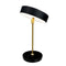 MOONLIGHT - LED tafellamp - oplaadbaar - zwart messing marmer