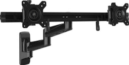 Startech.com ARMDUALWALL - Dual monitor arm muurbeugel - VESA 75x75 100x100 - Zwart (2 stuks)