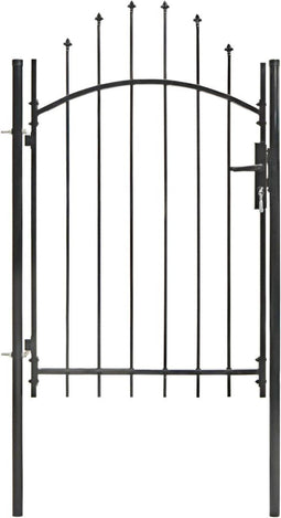 vidaXL - Poort - 1x2 - m - staal - zwart