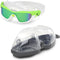 Aquasphere Vista Pro - Zwembril - Volwassenen - Green Titanium Mirrored Lens - Lime/Wit