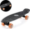 Deuba Retro Skateboard - 57 cm - LED wielen - zwart-oranje