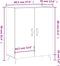 vidaXL - Dressoir - 69,5x34x90 - cm - bewerkt - hout - grijs - sonoma - eikenkleurig