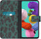 iMoshion Hoesje Geschikt voor Samsung Galaxy A51 Hoesje Met Pasjeshouder - iMoshion Design Softcase Bookcase - Zwart / Meerkleurig / Groen / Green Leopard