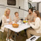 Opvouwbare Tafel 180x70x74 cm - Inklapbare Tafel met Draaghandvat en Veiligheidsslot - Wit