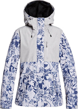 Roxy Jetty 3N2 - Dames Ski Jas - 10k ROXY DryFlight® - Heather Grey Botanical Flowers