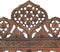 vidaXL - Kamerscherm - 3 - panelen - handgesneden - 120x165 - cm - mangohout - bruin