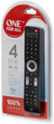 One For All Evolve 4 - Universele afstandsbediening - Bedient 4 apparaten - Verlichte toetsen
