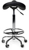 Premium Zadelkruk - Hoog - Ergonomisch met voetring - Zwart