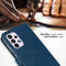 Selencia Hoesje Geschikt voor Samsung Galaxy A33 Hoesje Met Pasjeshouder - Selencia Echt Lederen Bookcase - Blauw