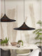 GOOD&MOJO Hanglamp Borabora - Rotan Zwart - Ø70cm - - Hanglampen Eetkamer, Slaapkamer, Woonkamer