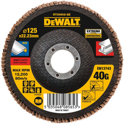 DeWalt DT30602-QZ - Lamellenschijf 125mm K40 - Zirconium korrels voor hoge afnamecapaciteit