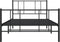 vidaXL - Bedframe - met - hoofd- - en - voeteneinde - metaal - zwart - 100x200 - cm