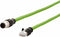 Metz Connect 142M4D15100 - M12 Netwerkkabel - CAT 5e S/UTP 10.00 m - Groen
