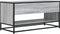 vidaXL - Tv-meubel - 91x40x46 - cm - bewerkt - hout - metaal - grijs - sonoma - eiken