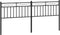 vidaXL - Hoofdbord - 200 - cm - metaal - zwart