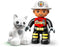 LEGO DUPLO Town Brandweerauto 10969 - Educatief Peuter Speelgoed met Dierenfiguur - Inclusief Zwaailichten en Sirene