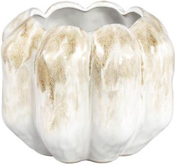 PTMD Bloempot Seattle - 18x18x15 cm - Keramiek - Parel