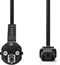 Nedis Stroomkabel - Type F (CEE 7/7) Male - IEC-320-C13 Gehoekt - 2.00 m - Zwart