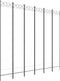 vidaXL - Kamerscherm - met - 6 - panelen - 240x220 - cm - stof - wit