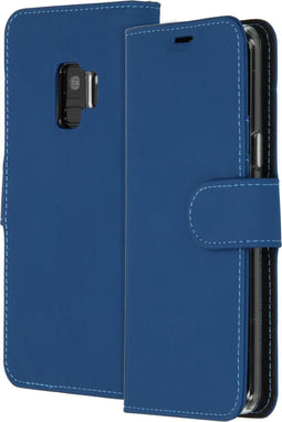 Accezz Samsung Galaxy S9 - Wallet Softcase Bookcase - 3 pashouders - Donkerblauw