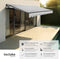 tectake® Ornella - Zonnescherm met Knikarm - 300 x 250 cm - Waterafstotend - Lichtgrijs
