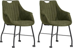 MX Sofa Eetkamerstoel Metric - Moss (set van 2 stoelen)