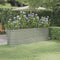 vidaXL - Plantenbak - 224x40x68 - cm - gepoedercoat - staal - zilverkleurig