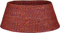 House of Seasons Kerstboomrok - H26 x Ø58 cm - Zeegras - Rood