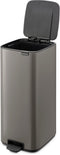 Brabantia Bo Pedaalemmer - 30 liter - Soft-close - Platinum