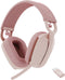 Logitech Zone Vibe Wireless - Headset - Draadloos Bluetooth 5.2 - Roze