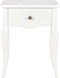 vidaXL - Nachtkastje - 40x30x50 - cm - massief - grenenhout - wit