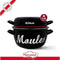 Mosselpot - MENASTYL - 3645564 - Geëmailleerd staal - Zwart - 24 cm - Met opschrift - Alle kookpl...