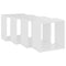 Wandschappen kubus 4 st 26x15x26 cm wit