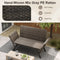 Coast Verstelbare Terras Loveseat - 3-in-1 Chaise - Grijs PE Rotan - 59 x 178/163 x 89 cm