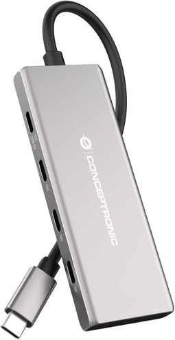 Conceptronic HUBBIES17G - USB Hub - 3x USB 3.2 Gen 2 - Grijs