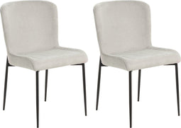 Set van 2 eetkamerstoelen ADA Lichtgrijs