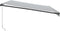 vidaXL - Luifel - handmatig - uittrekbaar - 500x300 - cm - antracietkleurig - en - wit