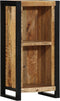 vidaXL - Nachtkastje - 40x30x80 - cm - Massief - Hout - Ruw - Mango