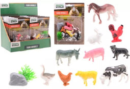 Johntoys 12 boerderijdieren speelset - 11 delige set met diverse dieren