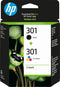 HP 301 - Inktcartridge - Origineel - Zwart en Kleur (2 stuks)