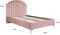 Bed Vierkant - Velvet Roze- 215x136x131cm - Richmond