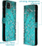 iMoshion Hoesje Geschikt voor Samsung Galaxy A22 (5G) Hoesje Met Pasjeshouder - iMoshion Design Softcase Bookcase - Blauw / Meerkleurig / Blossom