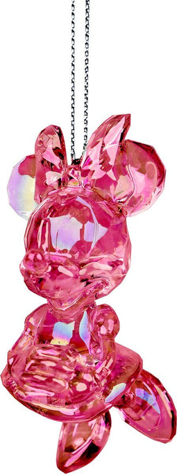 Ornament acryl minnie l8cm roze