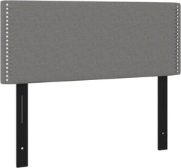 vidaXL - Hoofdbord - 100x5x78/88 - cm - stof - donkergrijs