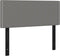 vidaXL - Hoofdbord - 100x5x78/88 - cm - stof - donkergrijs