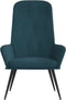 vidaXL Relaxstoel fluweel blauw