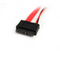 Startech.com SLSATAF20 - SATA naar SATA Adapter - 50 cm - Rood