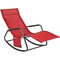 SoBuy OGS47-R - Schommelstoel - Opvouwbaar - Rood