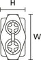 Relicon by HellermannTyton 435-01656 RELILIGHT V41.5 P1 PA66V0 BK10 Kabelmof Kabel-Ø: 6.50 - 12 mm Inhoud: 1 stuk(s)